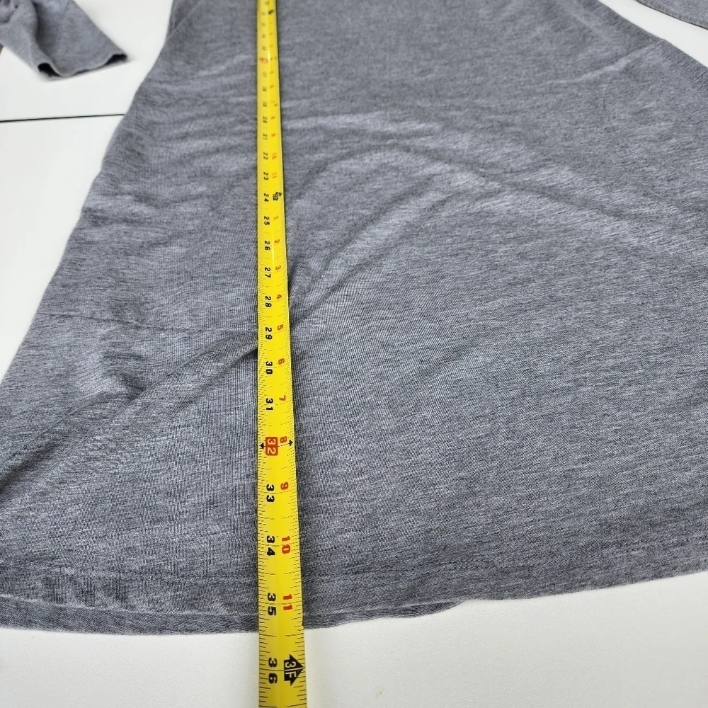 J. CREW Women's Gray Knit Sheath Dress Long Sleeve Women's Stretch Sz S